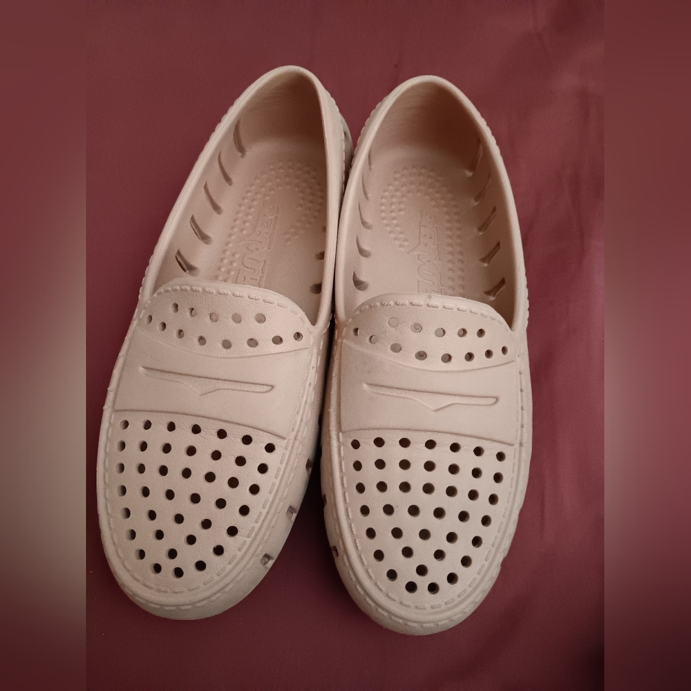 Chic Pink Perforated Loafers